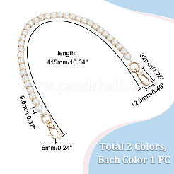 2 pz 2 colori di perline di resina imitazione perla cinghie per borsa&nbsp;FIND-PH0008-24A