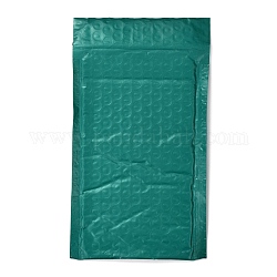 Матовая пленка пакетные пакеты, пузырчатая почтовая программа, мягкие конверты, прямоугольные, зелено-синие, 22.2x12.4x0.2 см