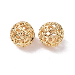 Messing Perlen, cadmiumfrei und bleifrei, Runde, golden, 8.5x8 mm, Bohrung: 1.2 mm