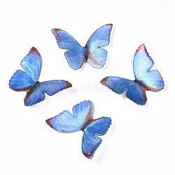 Acryl-Anhänger, 3d gedruckt, Schmetterling, Himmelblau, 31x23x1 mm, Bohrung: 1.2 mm