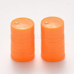 樹脂ビーズ  穴なし/ドリルなし  錫  オレンジ  23.5x14.5mm