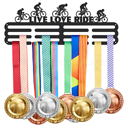 Superdant porte-médailles pour vélos live love ride porte-médailles mural pour 60+ porte-médailles suspendu présentoir récompenses support de ruban de sport affichage mural cadeau d'athlète