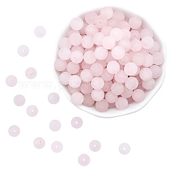 Brins de perles de quartz rose naturel arricraft, ronde, mat, 8~8.5mm, Trou: 1mm, Environ 47 pcs/chapelet, 15.5 pouce (39.5 cm), 4 brins / boîte