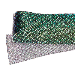 23 Yard Polyester-Mesh-Bänder, zur Herstellung von Hochzeitskopfschmuck, Schwarz, 2-3/4~3 Zoll (70~77 mm), ca. 23.00 Yard (21.03m)/Bündel