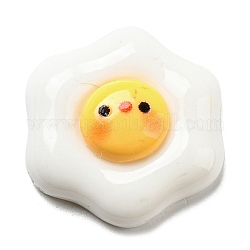 Cartoon Opaque Resin Cabochons, for Jewelry Making, Egg, 25.5x25x7.5mm