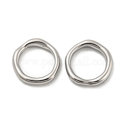 Anillos de enlace de 304 acero inoxidable, anillo, color acero inoxidable, 14x13.5x2.5mm, diámetro interior: 10 mm