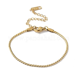 316 bracciale a catena serpentina in acciaio inossidabile chirurgico, oro, 6 pollice (15.1 cm)