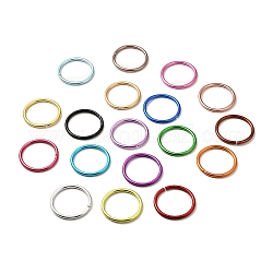 Anelli di salto aperti in alluminio, anello rotondo, colore misto, 61x5mm, diametro interno: 53.2mm
