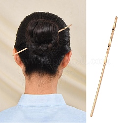 Messing Haar-Sticks, Twist-Bar-Form, Hochsteckfrisur Clips, vintage dekorativ für haar diy zubehör, Licht Gold, 160x4.5 mm