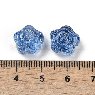 Perles en verre transparentes&nbsp;DGLA-E004-04N-1