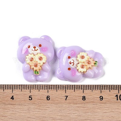 Wholesale Cartoon Bear Opaque Resin Decoden Cabochons - Pandahall.com