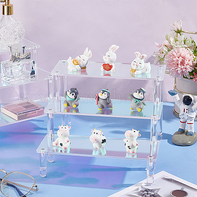 Wholesale FINGERINSPIRE 2 Sets Acrylic Display Risers 3 Tier Iridescent ...