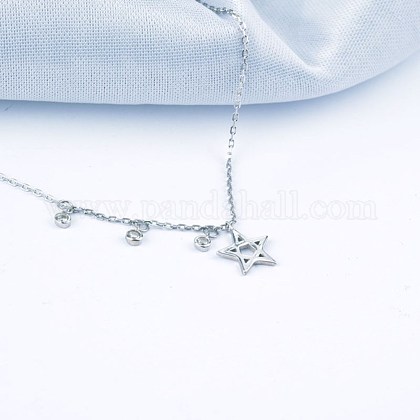 925 подвесные стерлингового серебра ожерелья NJEW-BB48194-A-1