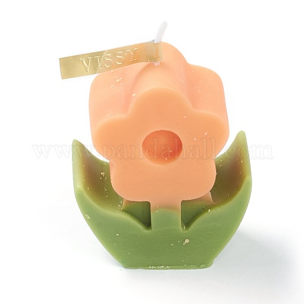 Bougies sans fumée d'aromathérapie en forme de fleur DIY-C001-02D-1