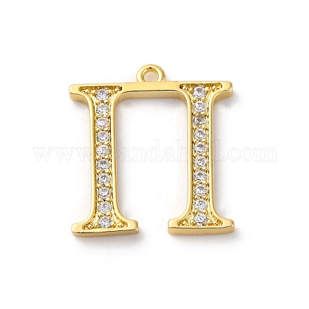 Подвеска из латуни с микропаве из кубического циркония KK-H449-76G-23-1