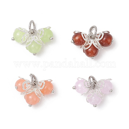 4шт стеклянные подвески PALLOY-JF04185-1