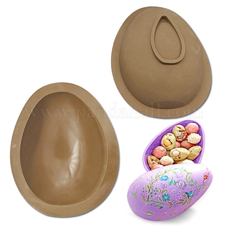Stampi in silicone alimentare per uova a sorpresa di mezza Pasqua fai da te DIY-E060-01D-1