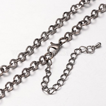 Изготовление ожерелья из железной цепочки с круглыми звеньями MAK-J004-16B-1