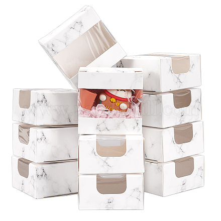 Boîtes de rangement en papier cartonné CON-WH0086-056B-1