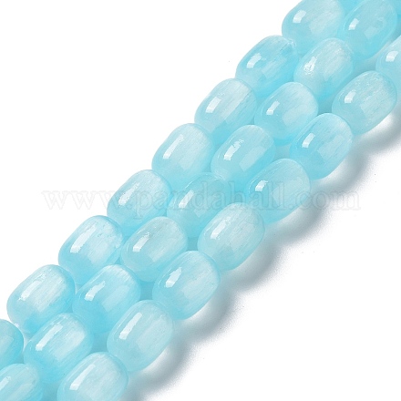 Brins de perles de sélénite naturelles G-F750-03-1