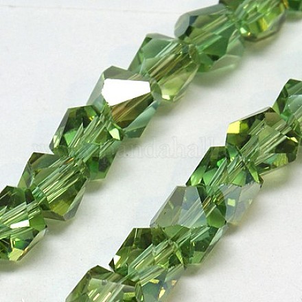 Electroplate Glass Beads Strands EGLA-E012-8mm-H11-1