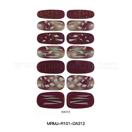 Decalcomanie per adesivi per nail art a copertura totale MRMJ-R101-DA312-1