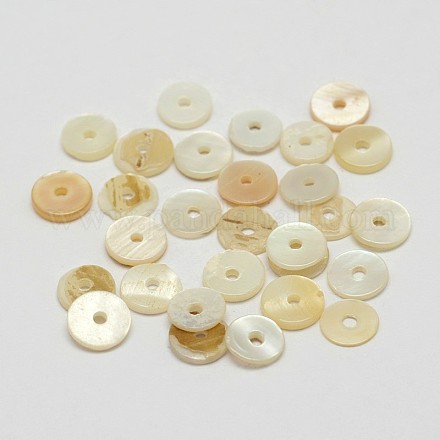 Separadores de abalorios de concha naturales teñidos SHEL-P004-04-1