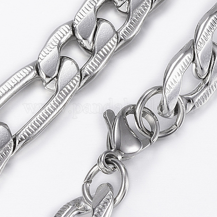 Trendy Men's Figaro Chain Necklaces NJEW-L450-06D-1