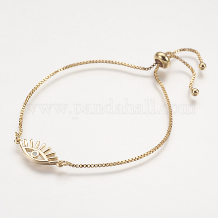 Adjustable Brass Bolo Bracelets BJEW-I240-06G-D-1