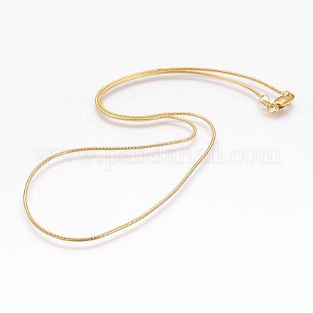 Messing Schlangenkette bildende Halskette X-MAK-L010-01G-1