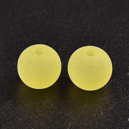 Transparent Acrylic Ball Beads FACR-R021-8mm-14-1