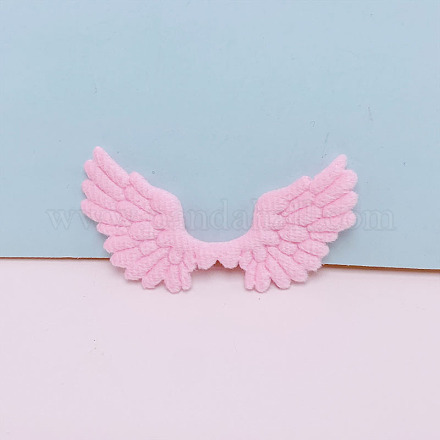 В форме крыльев ангела пришить пушистый орнамент и аксессуары PW-WG69304-01-1