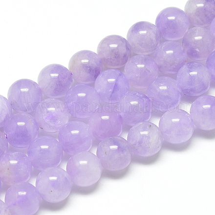 Chapelets de perles en améthyste naturelle G-S264-12-8mm-1