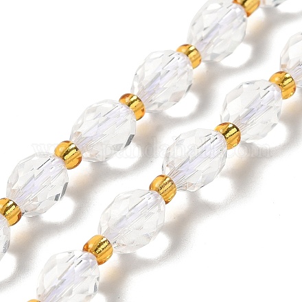 Chapelets de perles en cristal de quartz naturel G-H297-C05-01-1