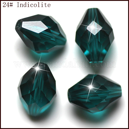 Abalorios de cristal austriaco de imitación SWAR-F054-11x8mm-24-1