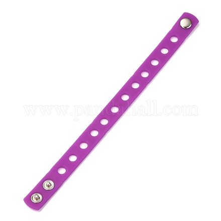 Unisex Silicone Cord Bracelets BJEW-M204-01D-1