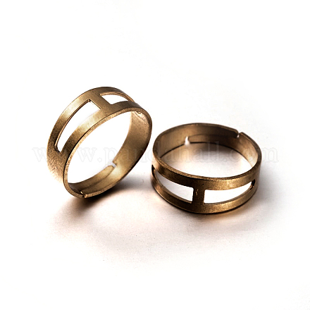 DIY Jewelry Adjustable Brass Finger Rings Components KK-M124-R-NR-1