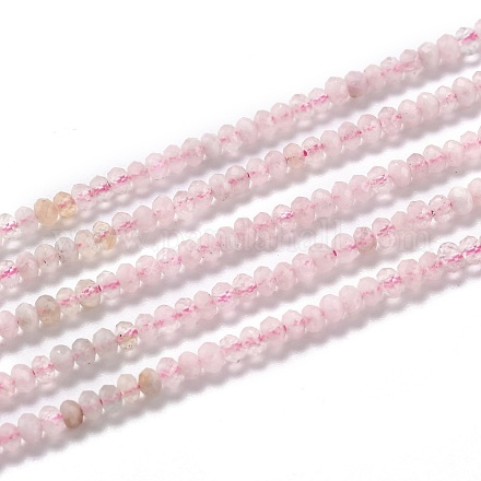 Chapelets de perles en morganite naturelle G-H266-26-1