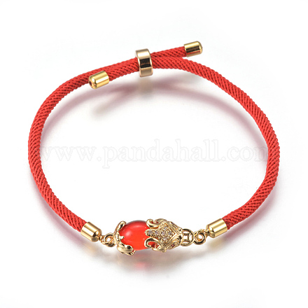 Adjustable Nylon Cord Bracelets BJEW-L639-02B-1