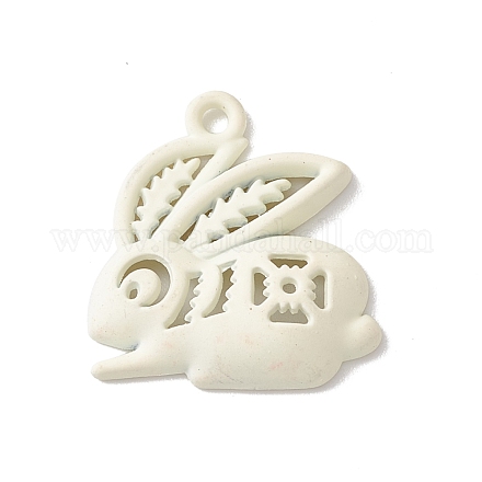 Spray Painted Alloy Pendents PALLOY-F282-04B-02-1