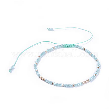 (продажа фабрики ювелирных изделий) регулируемые нейлоновые нити плетеные бусины браслеты BJEW-JB04374-05-1