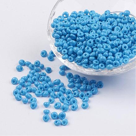 Perles de rocaille de verre opaques SEED-R032-A12-1