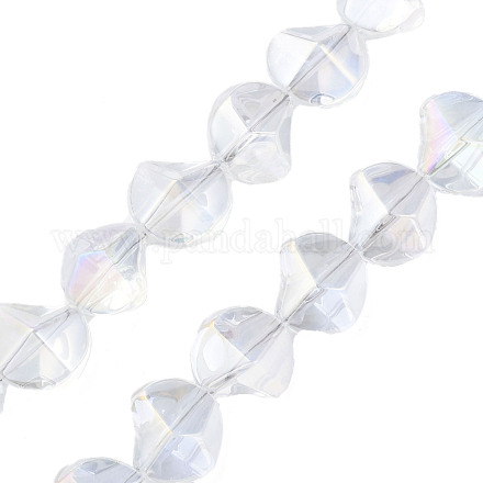 Chapelets de perles en verre électroplaqué EGLA-N008-019-D01-1