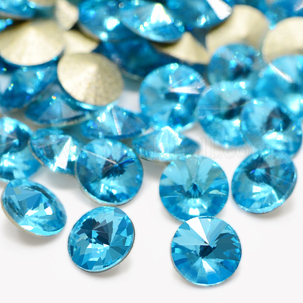 Vetro diamante sfaccettato indicò cabochon strass RGLA-D001-6mm-S07-1