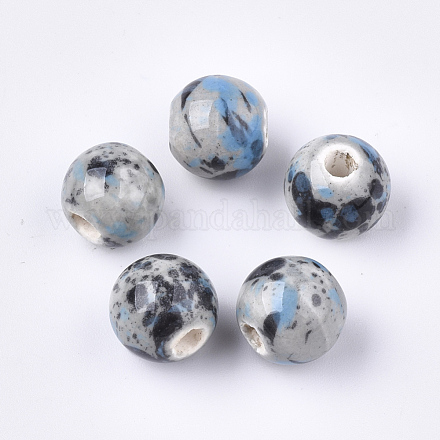 Handmade Porcelain Beads PORC-Q262-03O-1