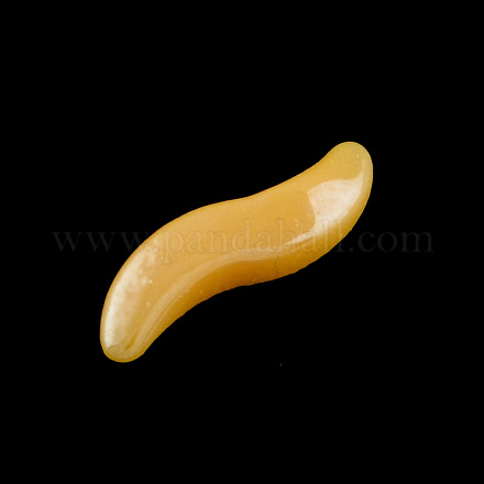 Pearlized Plated Opaque Glass Cabochons PORC-R137-14-1