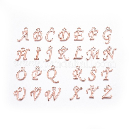Colgantes de letras de aleación PALLOY-X0037-68RG-1