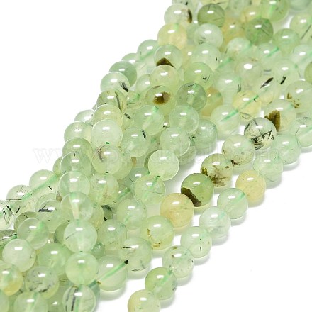 Chapelets de perles en préhnite naturelle G-O201A-06B-1