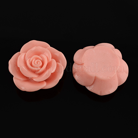 Flower Resin Cabochons CRES-S245-22-1