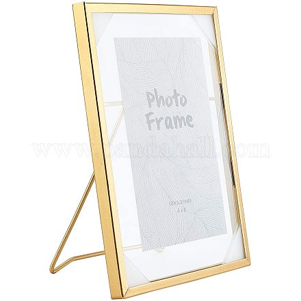 Стеклянная рамка для фотографий с железным мольбертом AJEW-WH0021-58B-1